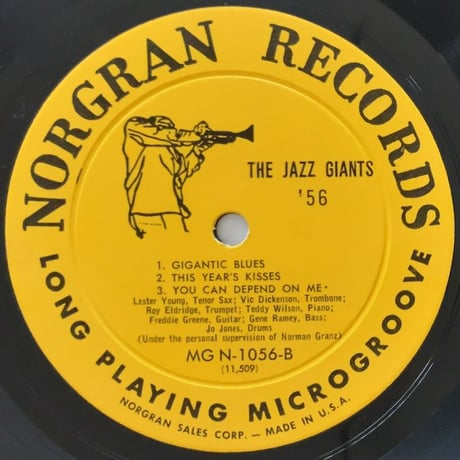 LESTER YOUNG - The Jazz Giants '56 (NORGRAN MGN-1056)