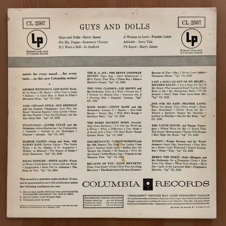 V.A.(Rosemary Clooney, Jo Stafford, Harry James, etc.) - Guys And Dolls (COLUMBIA CL2567)