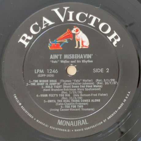 FATS WALLER - Ain't Misbehavin' (RCA VICTOR LPM-1246)