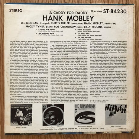 HANK MOBLEY - A Caddy For Daddy (BLUE NOTE BST84230)
