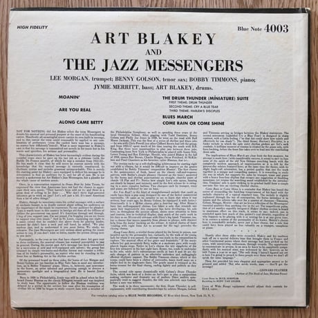 ART BLAKEY And The Jazz Messengers (BLUE NOTE BLP4003)