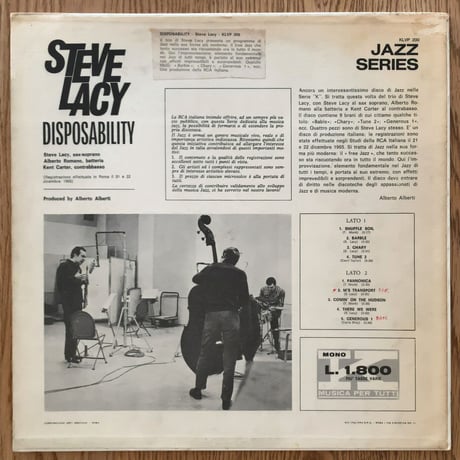 STEVE LACY - Disposability (VIK KVLP200)