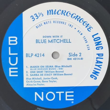 BLUE MITCHELL - Down with It (BLUE NOTE BLP4214)