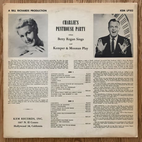 BETTY REGAN - Charlie's Penthouse Party (KEM KEMLP102)