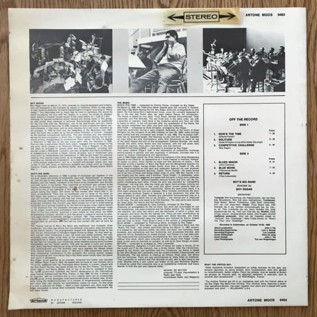 BOY'S BIG BAND (Boy Edgar) - Now's The Time (ARTONE MGOS S-9463)