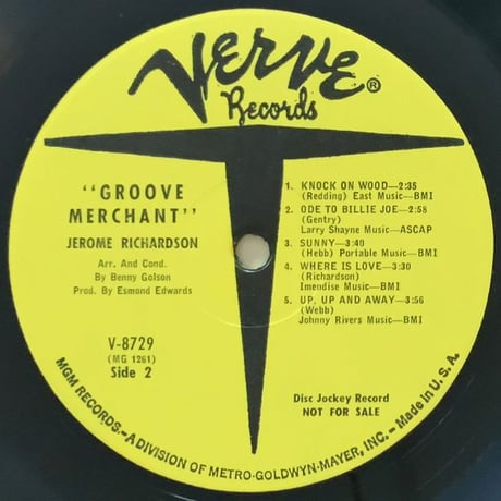 EROME RICHARDSON - Groove Merchant (VERVE V-8729)