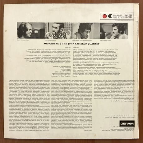 JOHN CAMERON - Off Centre (DERAM DML1044) Mono