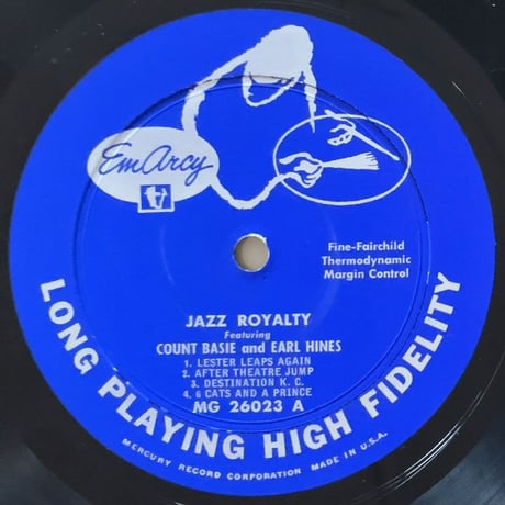 COUNT BASIE & EARL HINES - Jazz Royalty (EMARCY MG26023)