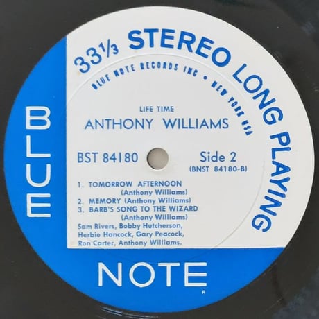 ANTHONY WILLIAMS - Life Time (BLUE NOTE BST84180)