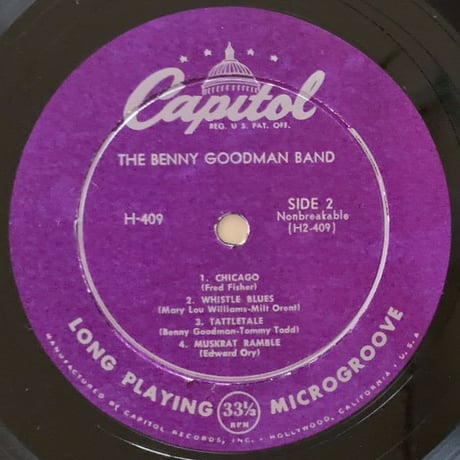 BENNY GOODMAN - The Benny Goodman Band (CAPITOL H409)