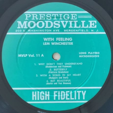 LEM WINCHESTER - with Feeling (MOODSVILLE MVLP11)