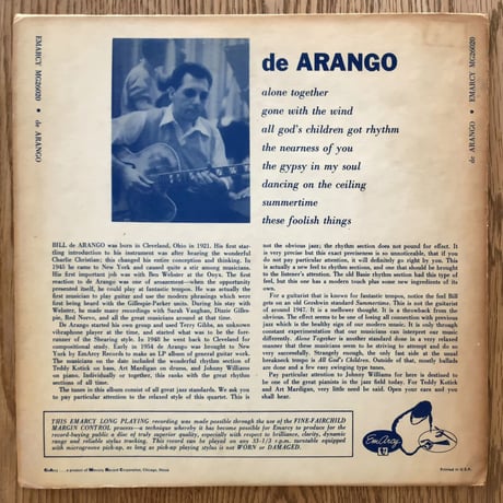 BILL de ARANGO - de Arango (EMARCY MG26020)