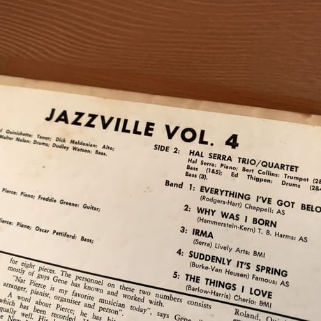 GENE ROLAND / HAL SERRA - Jazzville Vol.4 (DAWN DLP1122)