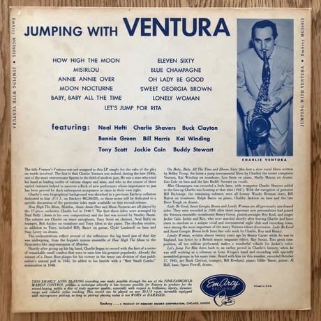 CHARLIE VENTURA - Jumping with Ventura (EMARCY MG36015)