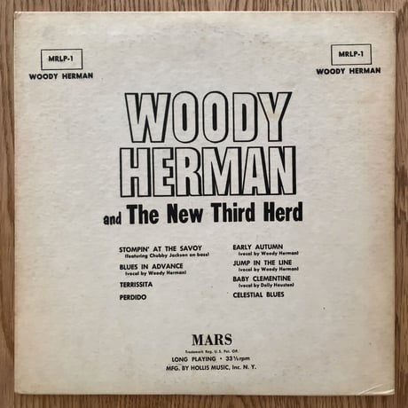 WOODY HERMAN - and The New Third Herd (MARS MRX1)