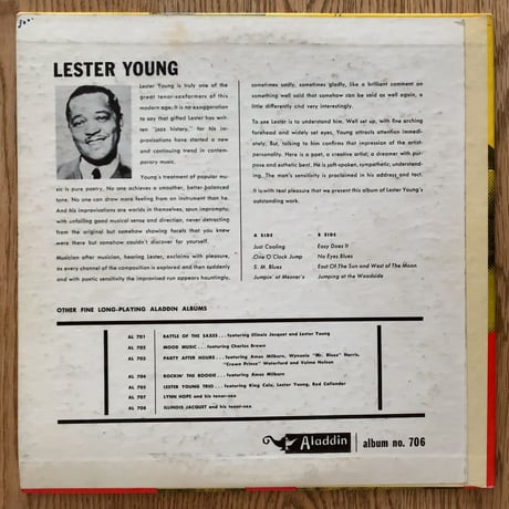 LESTER YOUNG and His Tenor Sax (ALADDIN 706)