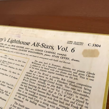 HOWARD RUMSEY - Lighthouse All-Stars Vol.6 (CONTEMPORARY C3504)