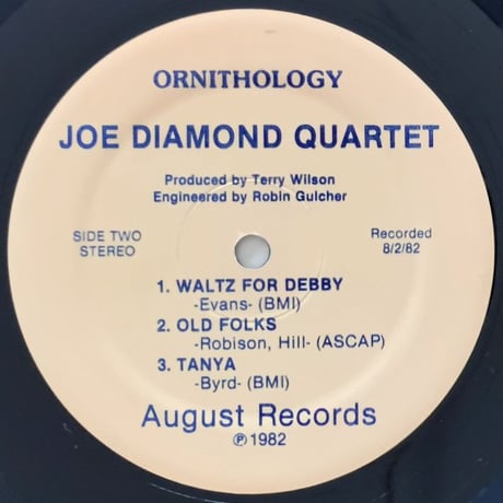 JOE DIAMOND - Ornithology (AUGUST / No Number)