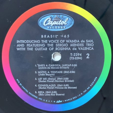 SERGIO MENDES, WANDA de SAH, ROSINHA de VALANCA - Brasil '65 (CAPITOL T2294)