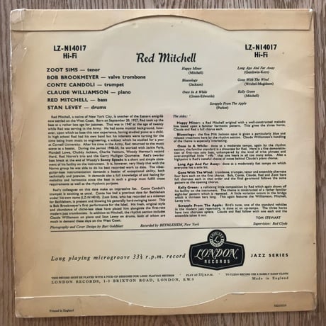 RED MITCHELL - Happy Minors (LONDON LZ-N14017)