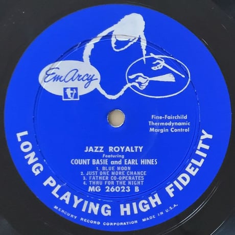 COUNT BASIE & EARL HINES - Jazz Royalty (EMARCY MG26023)