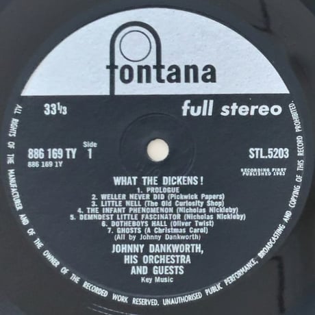 JOHNNY DANKWORTH - What The Dickens! (FONTANA STL5203)