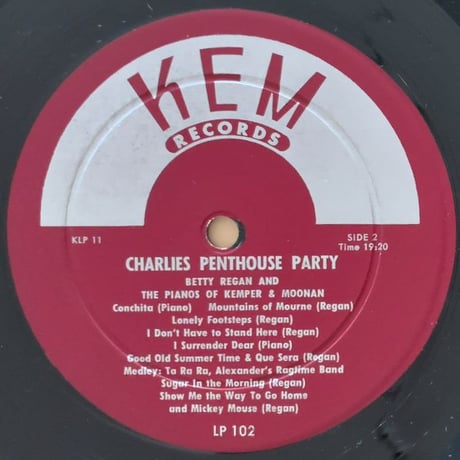 BETTY REGAN - Charlie's Penthouse Party (KEM KEMLP102)