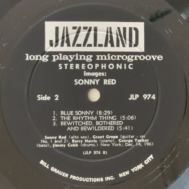 Sonny Red Images Jazzland レコード SONNY RED - Images (JAZZLAND JLP974) | ナカノレコード
