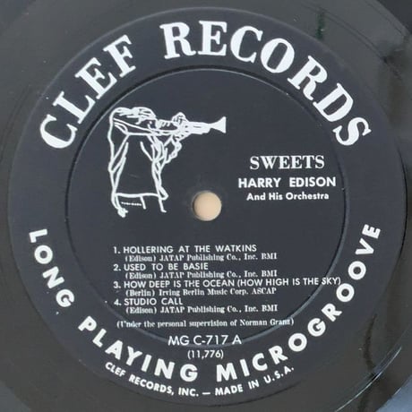 HARRY EDISON - Sweets (CLEF MGC-717)