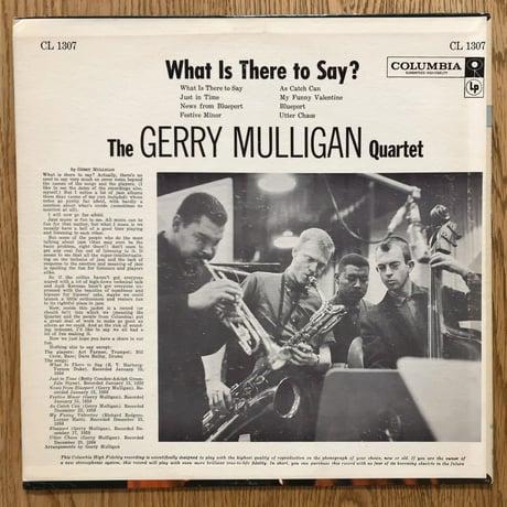 GERRY MULLIGAN - What is There to Say ? (COLUMBIA CL1307)