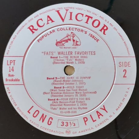 FATS WALLER - Favorites (RCA VICTOR LPT14)