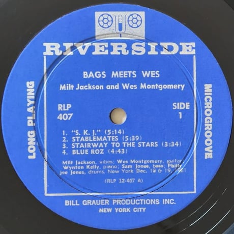 MILT JACKSON & WES MONTGOMERY - Bags Meets Wes! (RIVERSIDE RLP407)