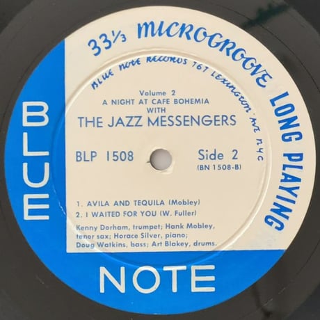 THE JAZZ MESSENGERS at The Cafe Bohemia Vol.2 (BLIUE NOTE BLP1508)
