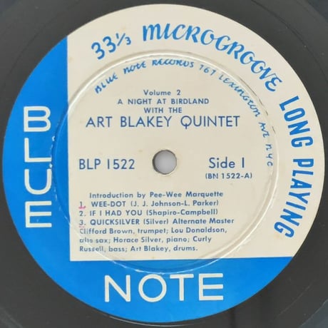 ART BLAKEY - a Night at Birdland Vol.2 (BLUE NOTE BLP1522)