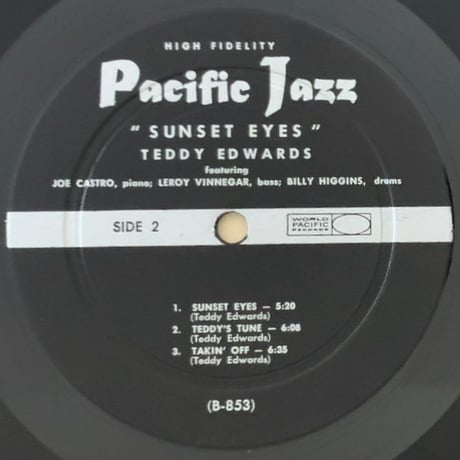 TEDDY EDWARDS - Sunset Eyes (PACIFIC JAZZ PJ-14)