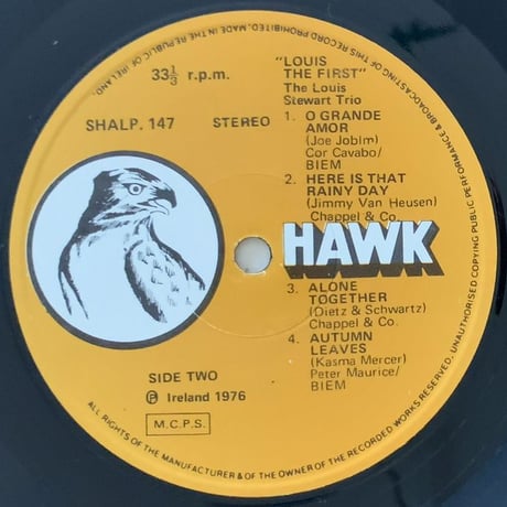 LOUIS STEWART - Louis The First (HAWK JAZZ SHALP147)