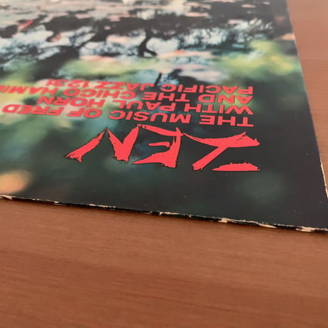 FRED KATZ with PAUL HORN - Zen (PACIFIC JAZZ PJ-1231)