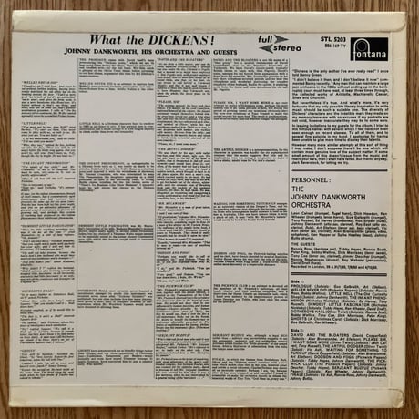 JOHNNY DANKWORTH - What The Dickens! (FONTANA STL5203)