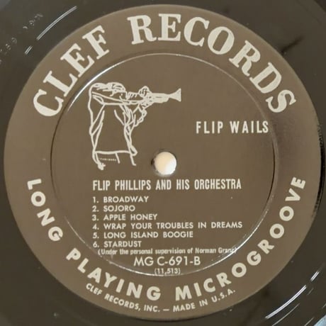 FLIP PHILIPS - Flip Wails (CLEF MGC-691)