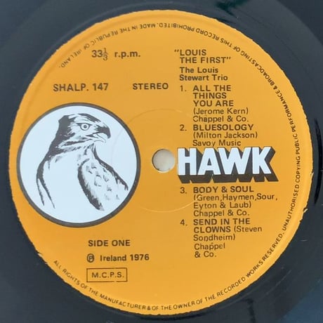 LOUIS STEWART - Louis The First (HAWK JAZZ SHALP147)