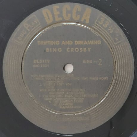 BING CROSBY - Drifting and Dreaming (DECCA DL5119)
