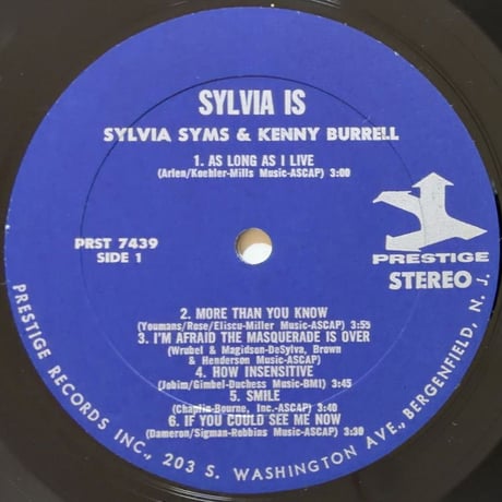 SYLVIA SYMS - Sylvia is! (PRESTIGE PRST7439)