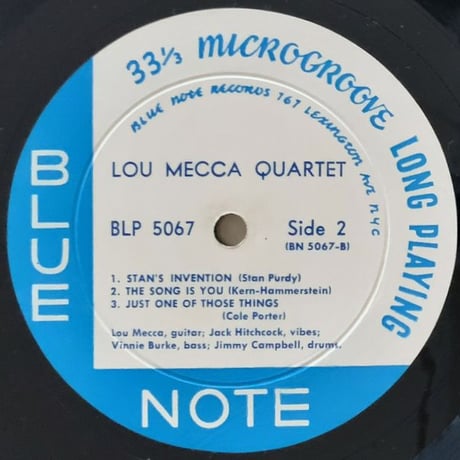 LOU MECCA - Lou Mecca Quartet (BLUE NOTE BLP5067)
