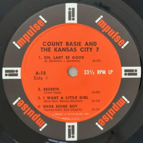 COUNT BASIE - and The Kansas City 7 (impulse! A-15)