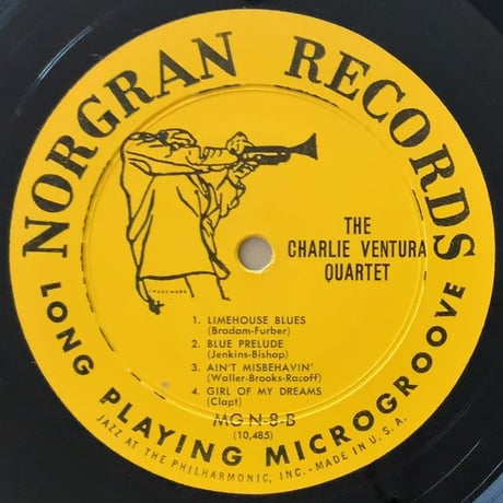 CHARLIE VENTURA - The Charlie Ventura Quartet (NORGRAN MGN-8)