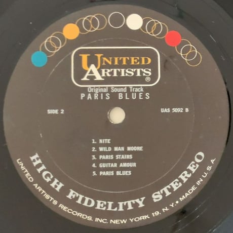 DUKE ELLINGTON feat. LOUIS ARMSTRONG - Paris Blues (UNITED ARTISTS UAS5092)