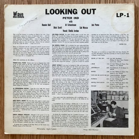 PETER IND - Looking Out (WAVE LP-1)