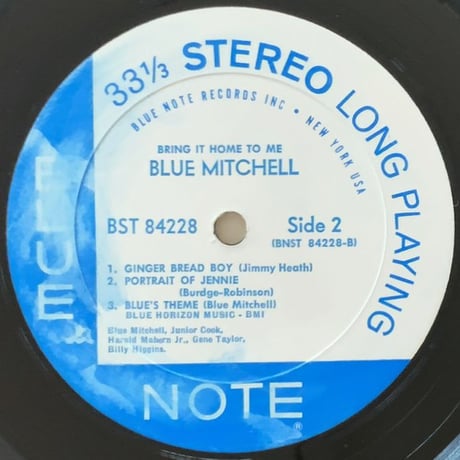 BLUE MITCHELL - Bring It Home To Me (BLUE NOTE BST84228)
