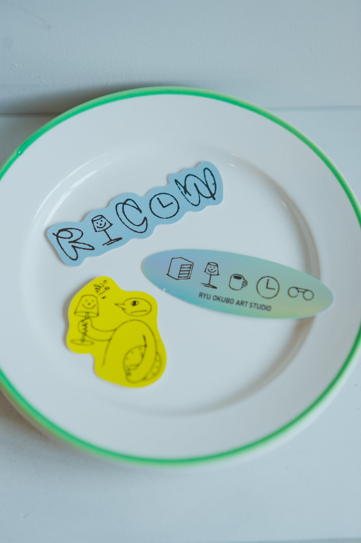 利口.×RYU OKUBO】ステッカー3種 | ricow kyoto web store