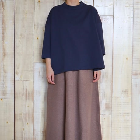TRAVAIL MANUEL 度詰天竺7分袖プルオーバー